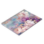 Blue White Gold Purple Floral Notitieboek (Linkerzijde)