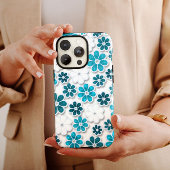 Blue White Hippie iPhone | 60s Hippie iPhone 13 Case-Mate iPhone Case