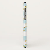 Blue White Hoesje-Mate Barely Daar iPhone X Hoesje (Achterkant/links)