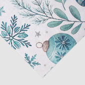 BLUE & WHITE HOLIDAY BOWS TISSUEPAPIER (Detail)