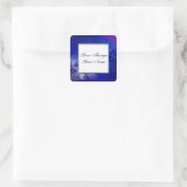 Blue White Holiday Custom Stickers (Tas)