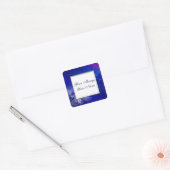 Blue White Holiday Custom Stickers (Envelop)