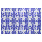 Blue White Ikat Tribal Diamond Pattern Stof (Fat Quarter)