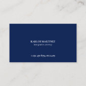 Blue & White Immigration Attorney QR-code Visitekaartje (Voorkant)