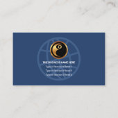 Blue White Layers Gold Line Motivatie Trainer Visitekaartje (Achterkant)