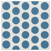 Blue White Mini Polka Dots Fabric Stof (Close Up)