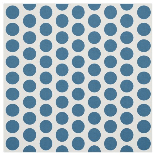 Blue White Mini Polka Dots Fabric Stof (Swatch)