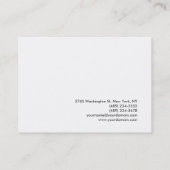 Blue White Monogram Home Repairs Visitekaartje (Achterkant)