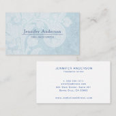 Blue White Paisley Visitekaartje (Voorkant / Achterkant)