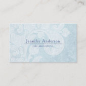 Blue White Paisley Visitekaartje (Voorkant)