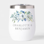 Blue White Peony Floral Custom Spring Wedding (Voorkant)