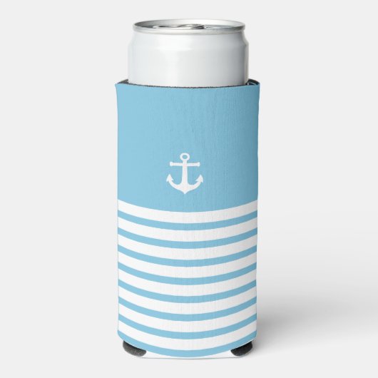 Blue White Personalized Destination Wedding Favor Seltzer Blikjeskoeler (Seltzer Achterkant)