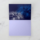 Blue White Pine Custom Vakantiekaarten Feestdagen Kaart (Binnen)