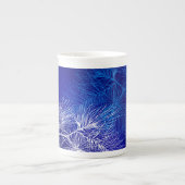Blue White Pine Holiday China Mok (Voorkant)