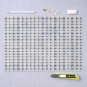 Blue White Plaid Stripes Christmas Tissuepapier (Craft)