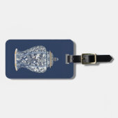 Blue & White Porcelain Vase by Vision Studio Bagagelabel (Voorkant horizontaal)