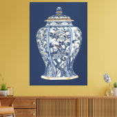 Blue & White Porcelain Vase by Vision Studio Canvas Afdruk (Insitu (Woonkamer))