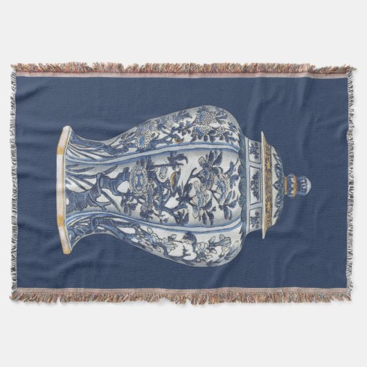 Blue & White Porcelain Vase by Vision Studio Deken (Voorkant)