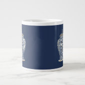 Blue & White Porcelain Vase by Vision Studio Grote Koffiekop (Voorkant)