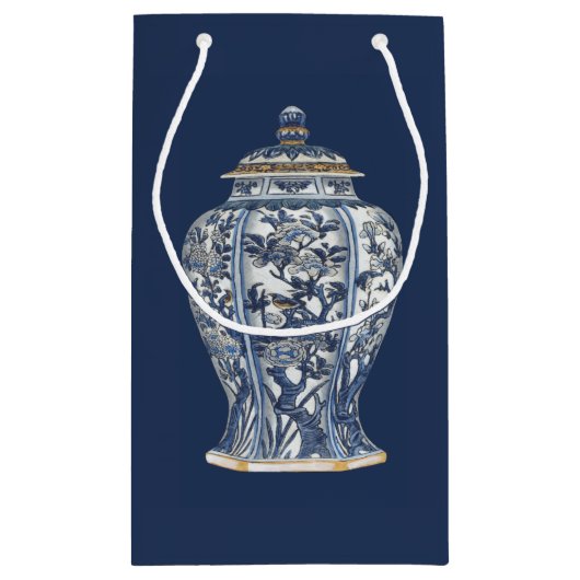 Blue & White Porcelain Vase by Vision Studio Klein Cadeauzakje (Achterkant)