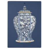 Blue & White Porcelain Vase by Vision Studio Klembord (Achterkant)