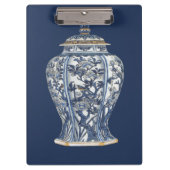 Blue & White Porcelain Vase by Vision Studio Klembord (Voorkant)