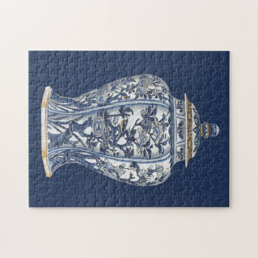 Blue & White Porcelain Vase by Vision Studio Legpuzzel (Horizontaal)