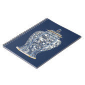 Blue & White Porcelain Vase by Vision Studio Notitieboek (Linkerzijde)