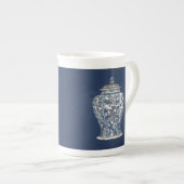 Blue & White Porcelain Vase by Vision Studio Porselein Kop (Voorkant rechts)