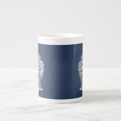 Blue & White Porcelain Vase by Vision Studio Porselein Kop (Voorkant)