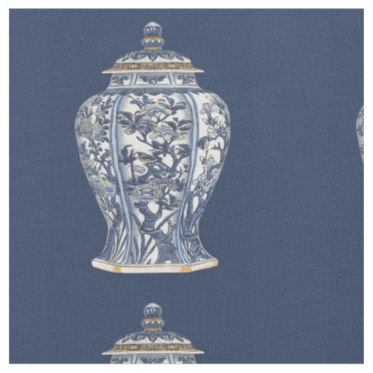 Blue & White Porcelain Vase by Vision Studio Stof (Close Up)