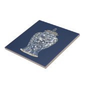 Blue & White Porcelain Vase by Vision Studio Tegeltje (Zijkant)