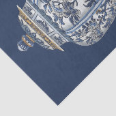 Blue & White Porcelain Vase by Vision Studio Tissuepapier (Detail)