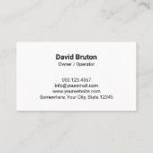 Blue White Pressure Washer House Cleaning Visitekaartje (Achterkant)