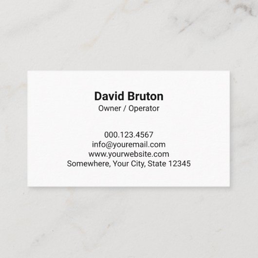 Blue White Pressure Washer House Cleaning Visitekaartje (Achterkant)