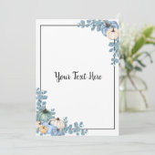 Blue & White Pumpkins Kaart (Staand voorkant)