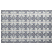 Blue White Rabbit Designer Fabric Winter Kerstmis Stof (Yard (91,4 cm))