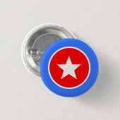 Blue White Red Panama Button (Voorkant /achterkant)