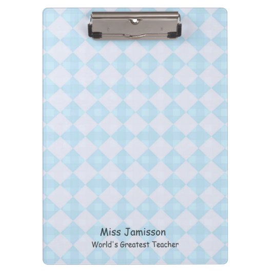 Blue White Retro, 's werelds grootste leraar, naam Klembord (Voorkant)