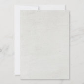 Blue White Rustic Floral Bridal Shower Invitations Kaart (Achterkant)