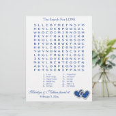 Blue, White "Search for Love" Wordzoekspel (Staand voorkant)