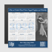 Blue White Service Image 2026 Calendar Magnet (Voorkant / Achterkant)