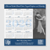 Blue White Service Image 2026 Calendar Magnet (Voorkant)