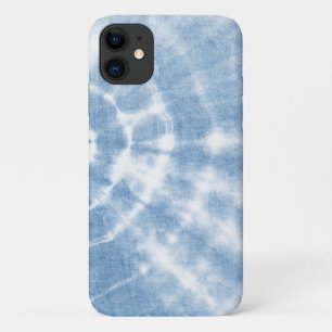 Blue White Shibori Tie Dye Case-Mate iPhone Case