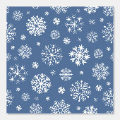 Blue & White Snowflake pattern for Your Kid Room Behang (Voorkant)