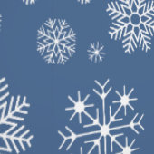 Blue & White Snowflake pattern for Your Kid Room Behang (Zoom)