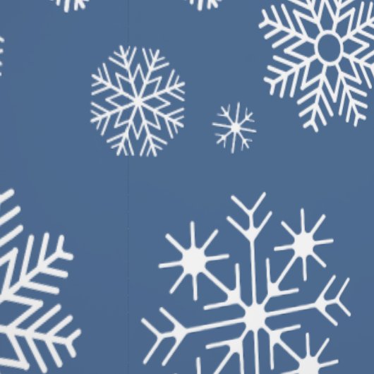 Blue & White Snowflake pattern for Your Kid Room Behang (Zoom)