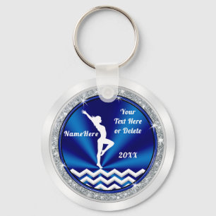 Blue White Specialized Gymnastics Gifts for Girls Sleutelhanger