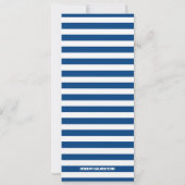 Blue|White Sporty Graduing Party Ticket Kaart (Achterkant)