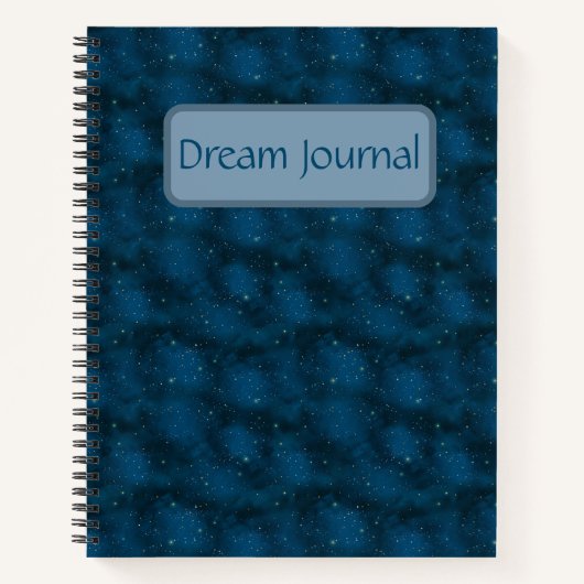 Blue & White Sterrennacht Celestial Dream Journal Notitieboek (Voorkant)